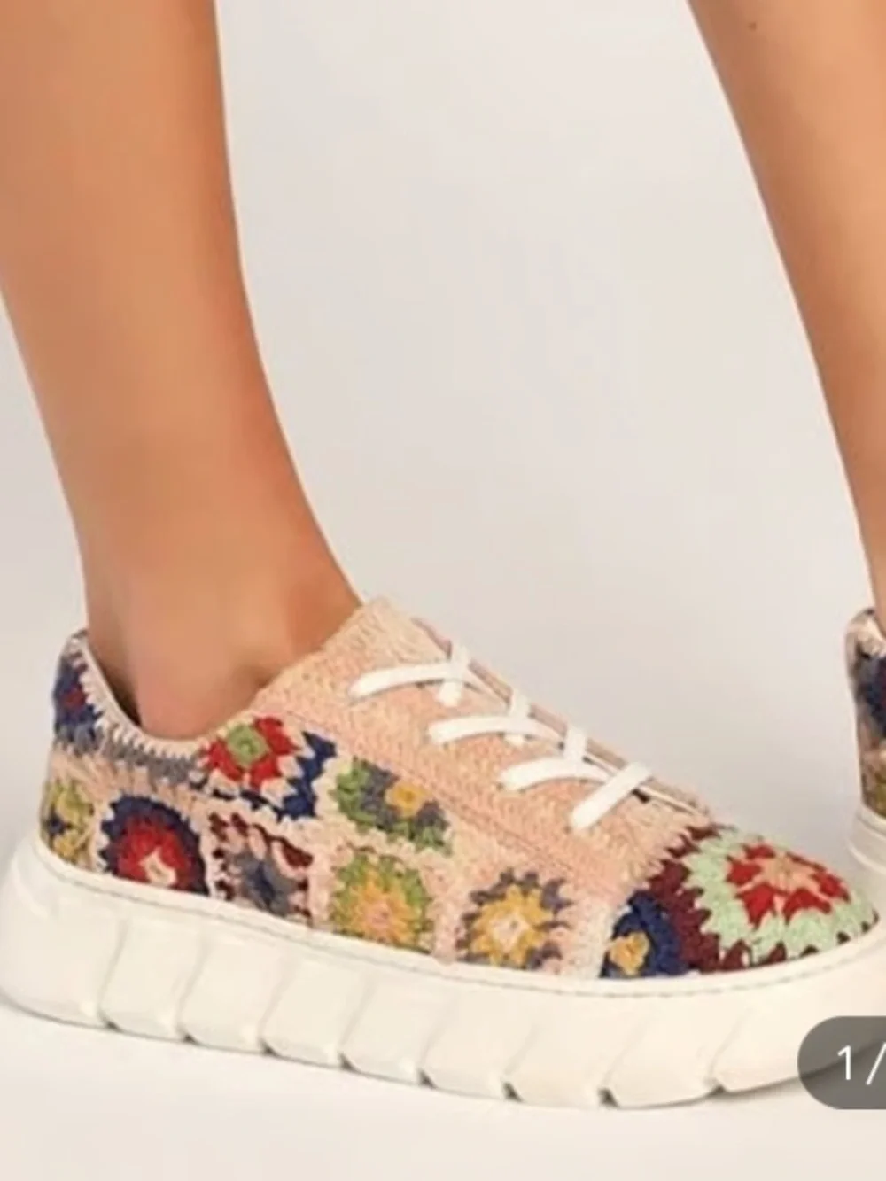 New free people catch me if you can crochet sneakers - Picture 2 of 7